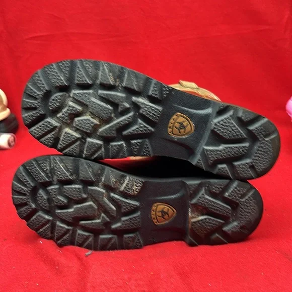 Ariat Fatbaby Western Boots, brown/pink, women's size 10. EUC. - Picture 5 of 7